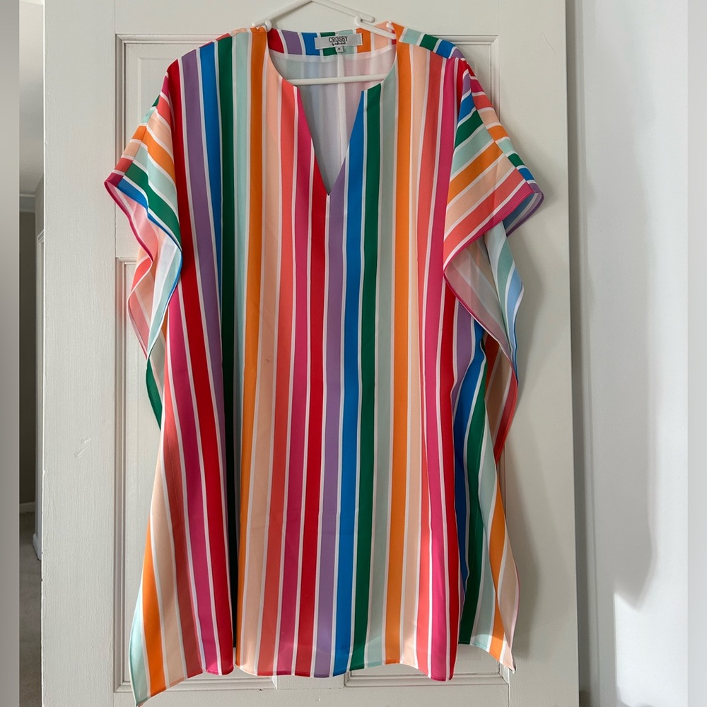 Crosby by Mollie Burch - rainbow Renee Shift Dress - M